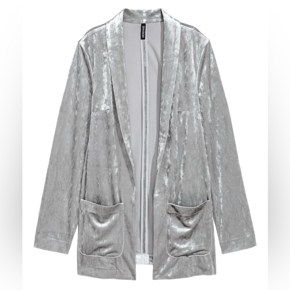 CRUSHED-VELVET JACKET